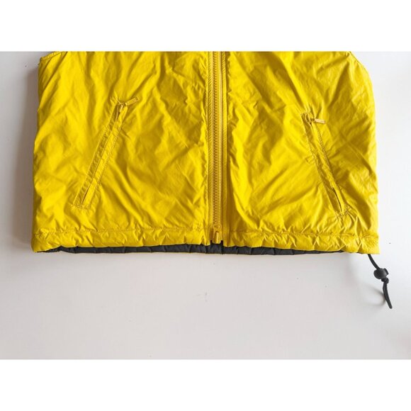 Vintage 00's NAUTICA Yellow Nylon Hooded Puffer Vest, Size M - Picture 10 of 14